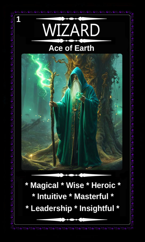 Mythical Oracle Cards Deck For Sale - Wizard - Ace of Earth