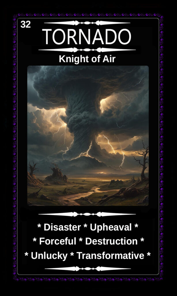 Mythical Oracle Card Deck For Sale - Tornado - Knight of Air