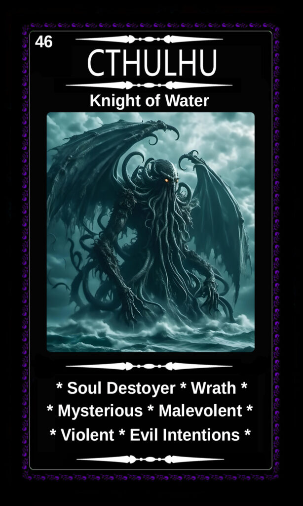 Mythical Oracle Card Decks For Sale - Cthulhu - Knight of Water