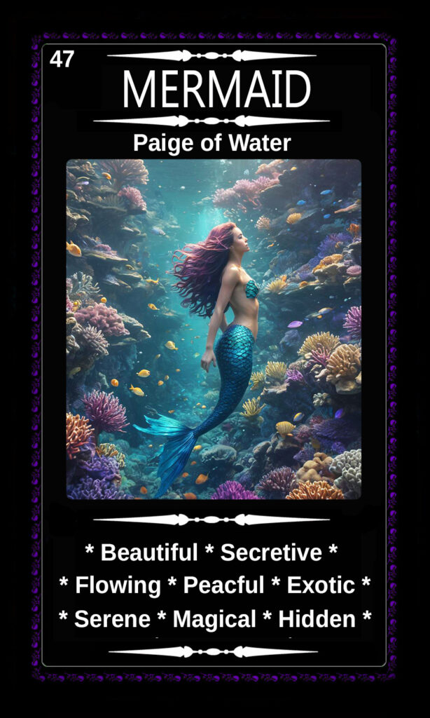 Mythical Oracle Card Deck For Sale - Mermaid - Paige of Water