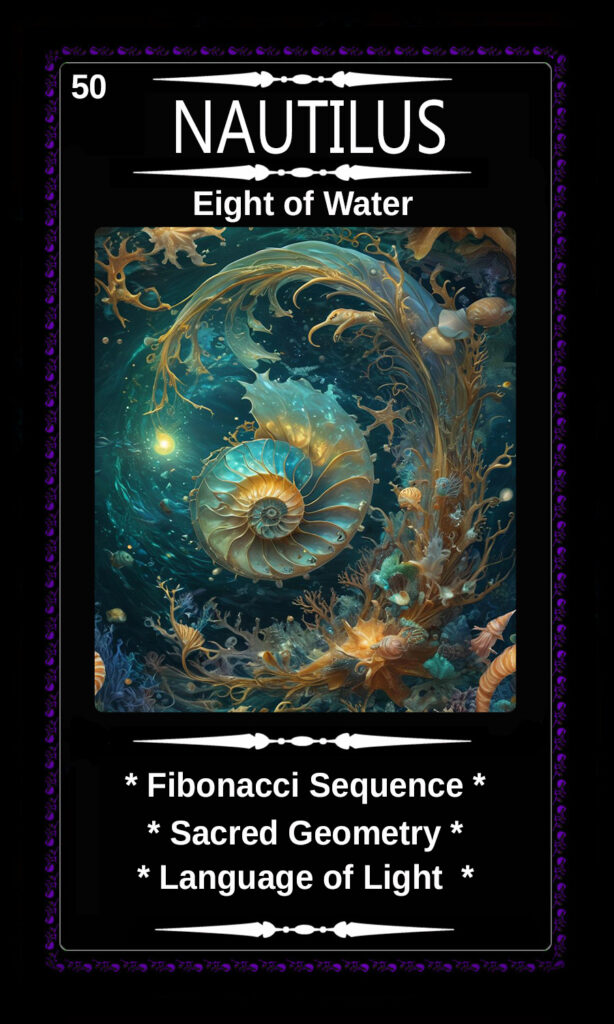 Mythical Oracle Card Decks For Sale - Nautilus - Eight of Water