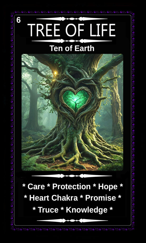 Mythical Oracle Card Deck For Sale - Tree of Life - Ten of Earth